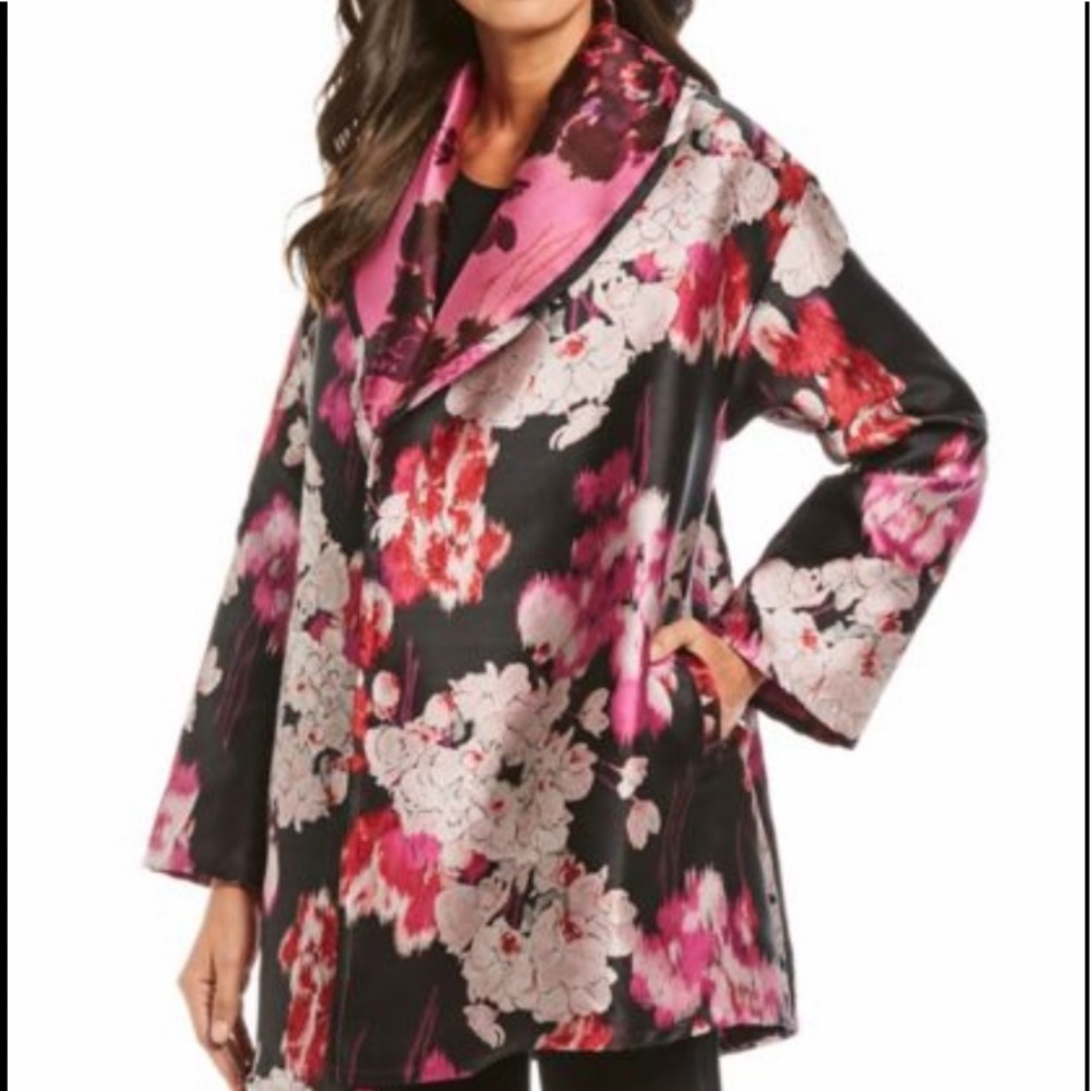 Bryn Walker Marcella Open Front Floral Jacket